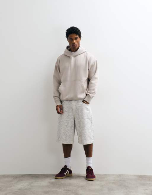 Jack & Jones - Sweat à capuche oversize - Crème délavé, 3 de 5