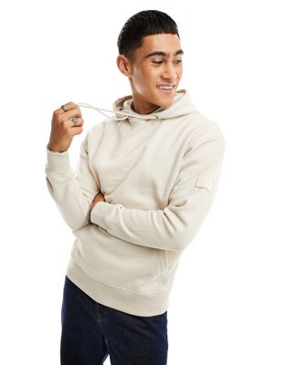 Jack & Jones brushed oversize hoodie in cream - ASOS Price Checker