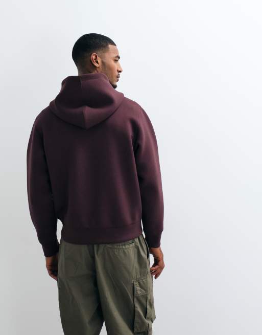 Jack & Jones sweat à capuche style scuba à double fermeture éclair bordeaux, 4 de 5