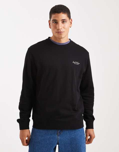 Jack & Jones - Sweat à inscription logo - Noir - view 1