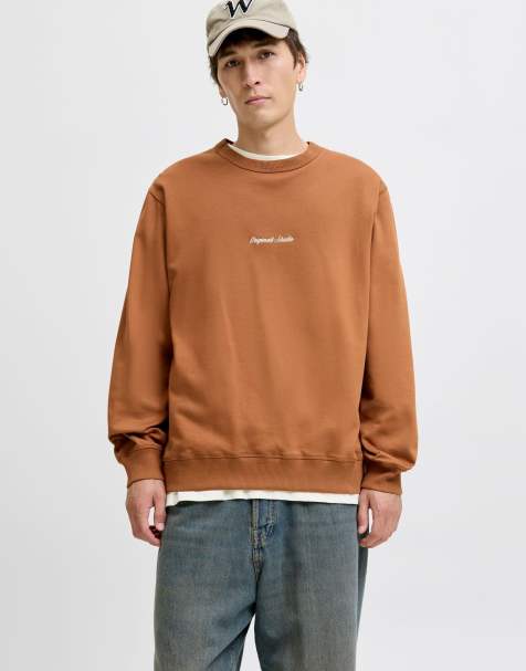 Jack & Jones - Sweat à logo centré - Terracotta - view 1