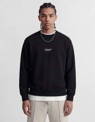 Jack & Jones - Sweat avec logo sur l'avant - Noir
