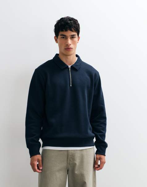 Jack & Jones - Sweat-shirt à col zippé - Bleu marine - view 1
