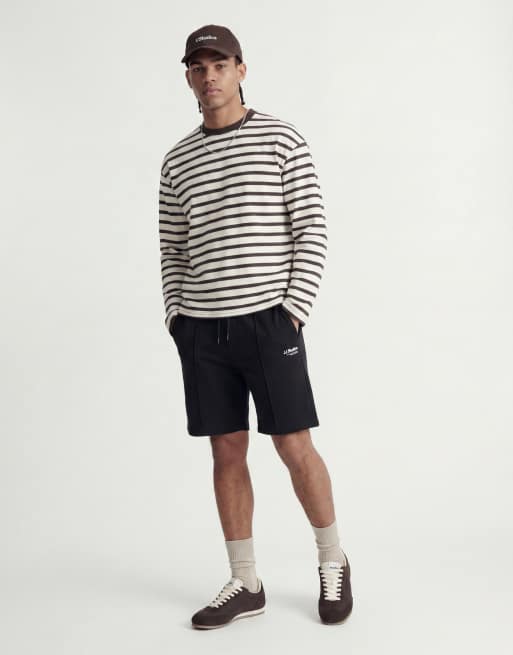 Jack & Jones sweat short with logo in black, 4 of 4