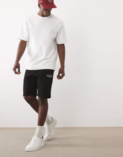 Jack & Jones sweat shorts with logo in black - view 1