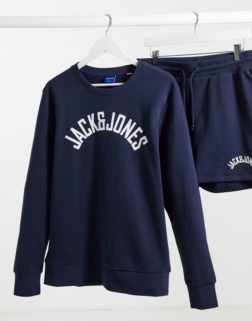 Jack & Jones – Sweatshirt, del av set-Marinblå