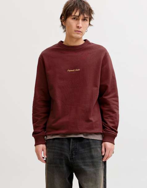 Jack & Jones – Sweatshirt in Cabernet-Rot - view 1