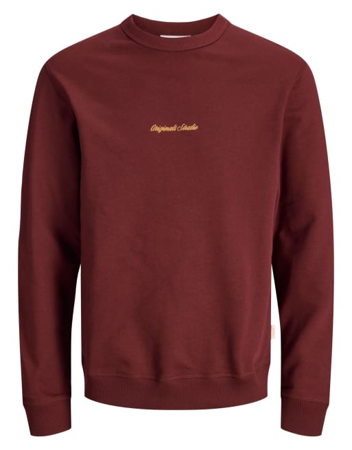 Jack & Jones – Sweatshirt in Cabernet-Rot, 7 von 7