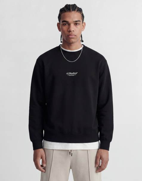 Jack & Jones – Sweatshirt in Schwarz mit Logo vorne - view 1