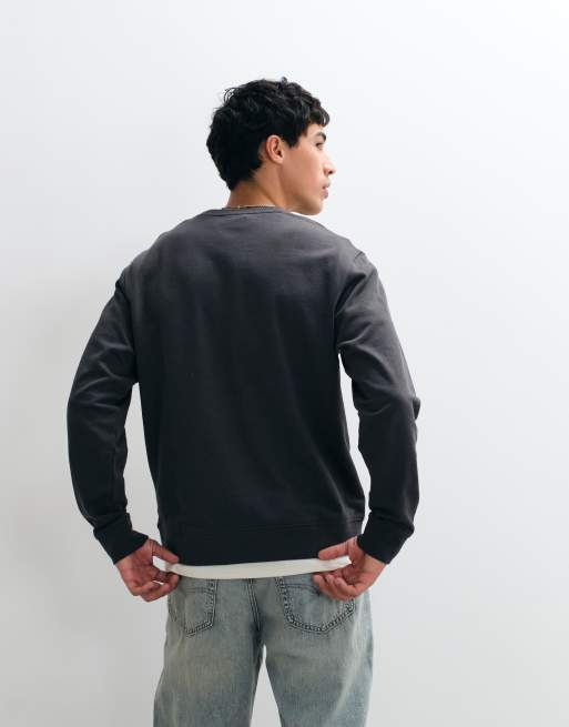 Jack & Jones sweatshirt med script-bröstlogga i charcoal, 5 av 5