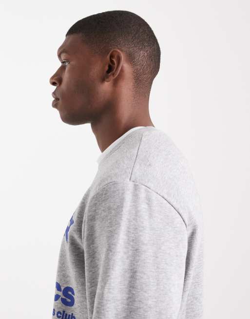 Jack & Jones - Sweatshirt met grafische print op de voorkant in grijs, 5 van 5