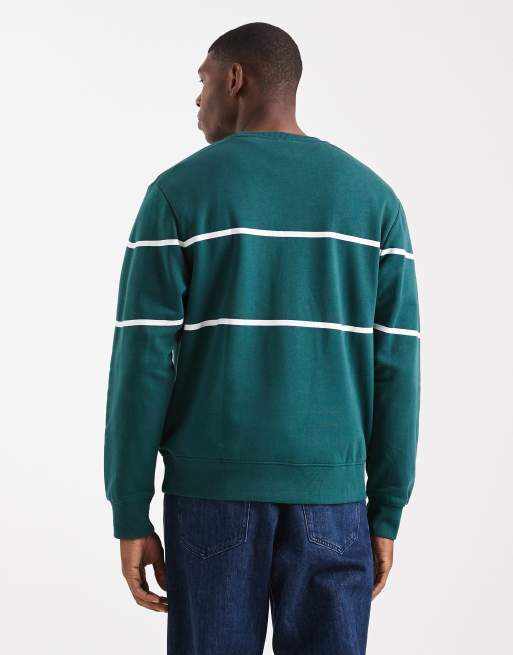 Jack & Jones - Sweatshirt met grafische print op de voorkant in groen, 3 van 5