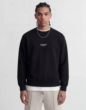 Jack & Jones sweatshirt with front logo in black