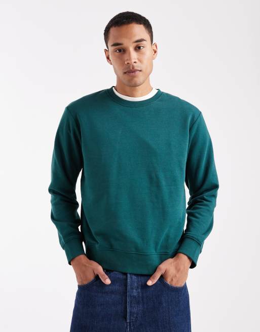 Jack & Jones sweatshirt with positano back graphic in green, 3 of 5