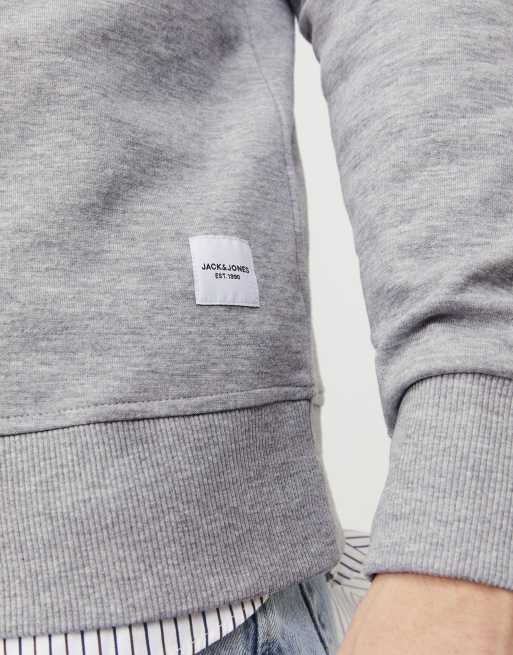 Jack & Jones sweatshirts en gris clair chiné, 4 de 7