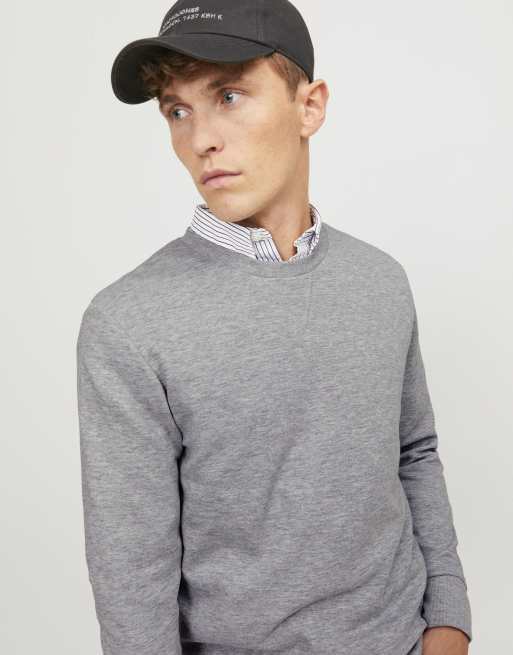 Jack & Jones sweatshirts en gris clair chiné, 6 de 7
