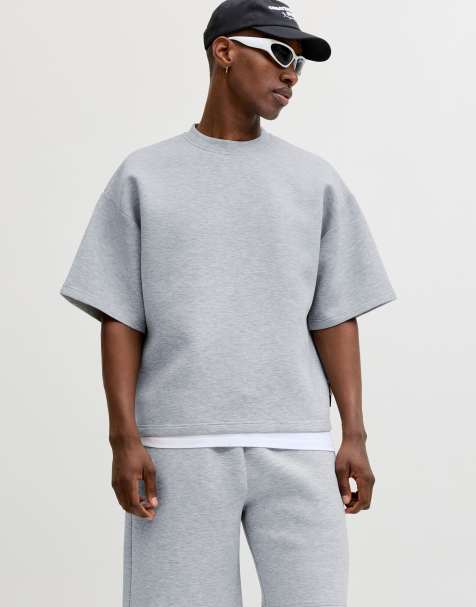 Jack & Jones Sweatshirts in light grey melange