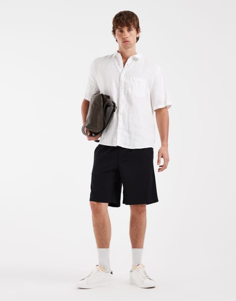 Jack & Jones - Sweatshort met textuur in zwart - view 1