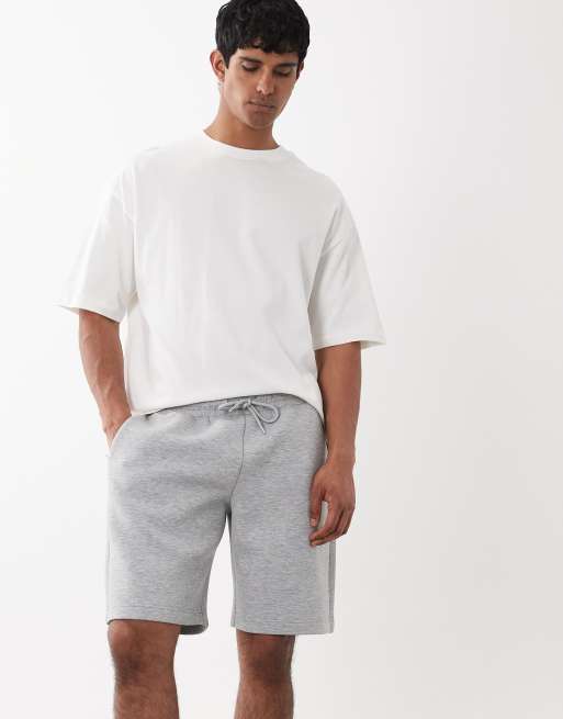 Jack & Jones - Sweatshort van stof in scubastijl in grijs, 3 van 5