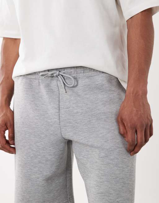 Jack & Jones - Sweatshort van stof in scubastijl in grijs, 4 van 5