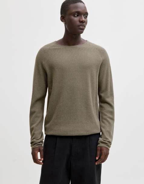 Jack & Jones sweter dzianinowy w kolorze vetiver - view 1