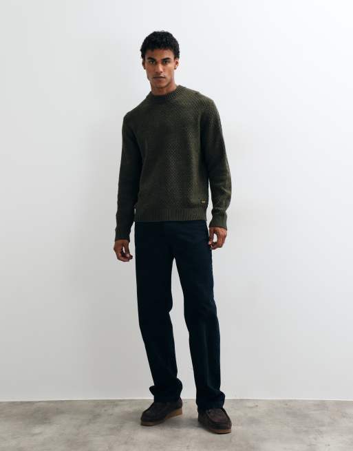 Jack & Jones sweter o fakturze w kolorze khaki, 2 z 5