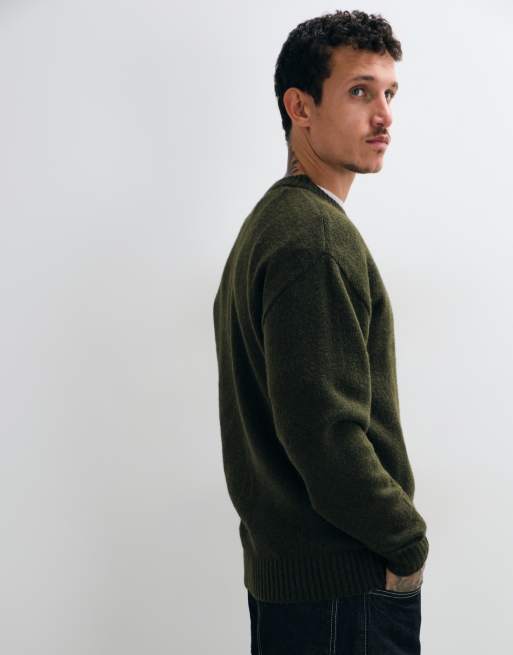 Jack & Jones sweter oversize w kolorze oliwkowym, 4 z 5