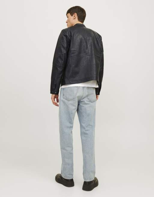 Jack & Jones Synthetic leather jacket in black, 2 of 7