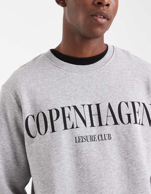 Jack & Jones – Szara bluza z grafiką „Copenhagen“ z przodu, 5 z 5
