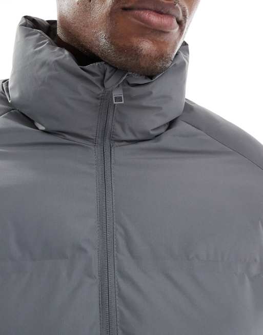 Jack & Jones – Szara gruba kurtka ocieplana, 5 z 5
