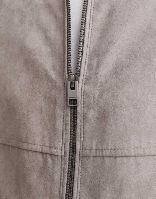 Jack & Jones – Szara kurtka z imitacji skóry, 3 z 5