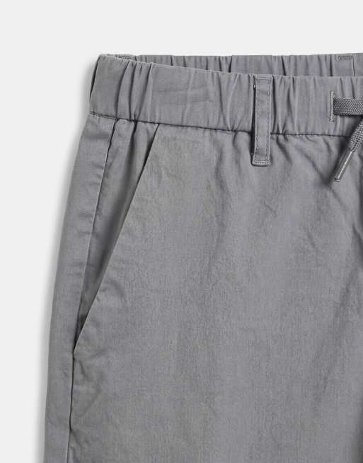 Jack & Jones – Szare szorty chinosy ściągane na sznurek, 9 z 9