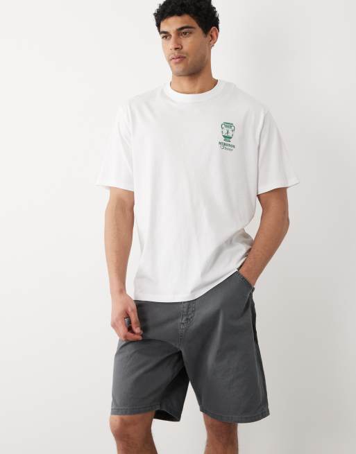 Jack & Jones – Szare szorty jeansowe w stylu carpenter, 2 z 5