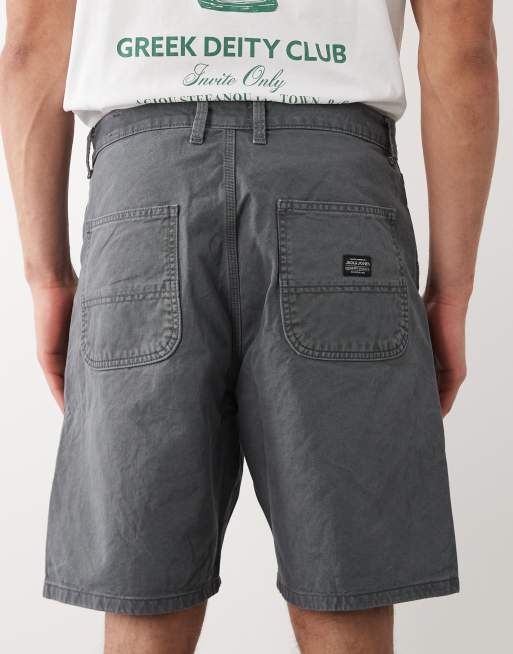 Jack & Jones – Szare szorty jeansowe w stylu carpenter, 5 z 5