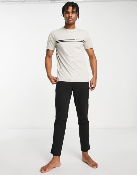 Jack & Jones – Szaro-czarny zestaw odzieży domowej: T-shirt i spodnie - view 1