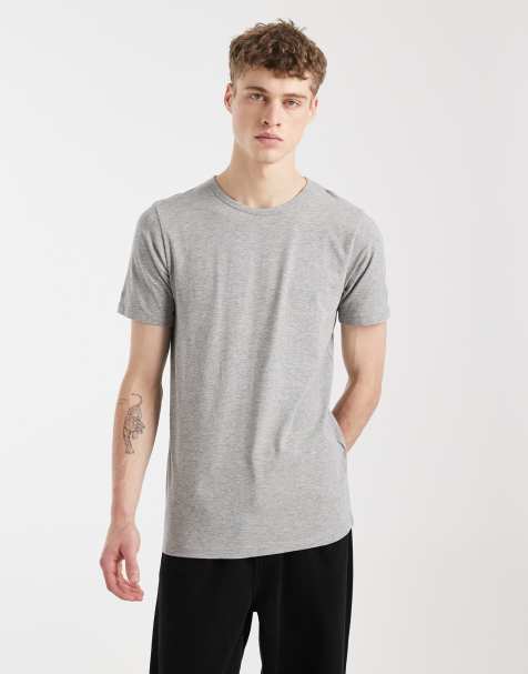 Jack & Jones – Szary dopasowany T-shirt z krótkimi rękawami - view 1