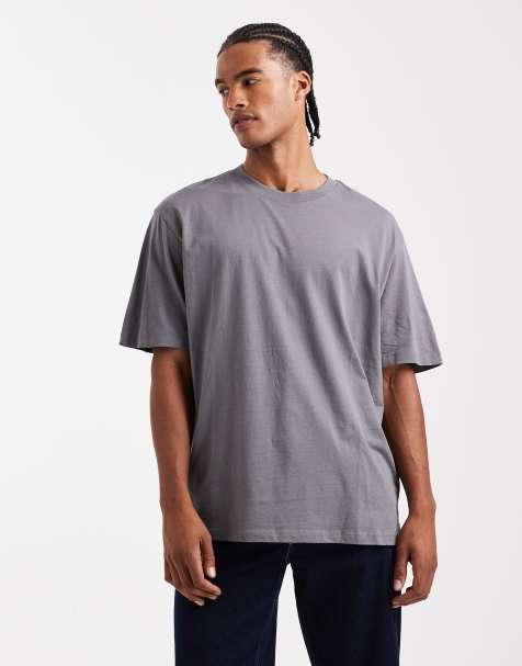 Jack & Jones – Szary T-shirt oversize - view 1