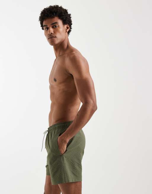Jack & Jones – Szorty kąpielowe z kory w kolorze khaki, 4 z 5