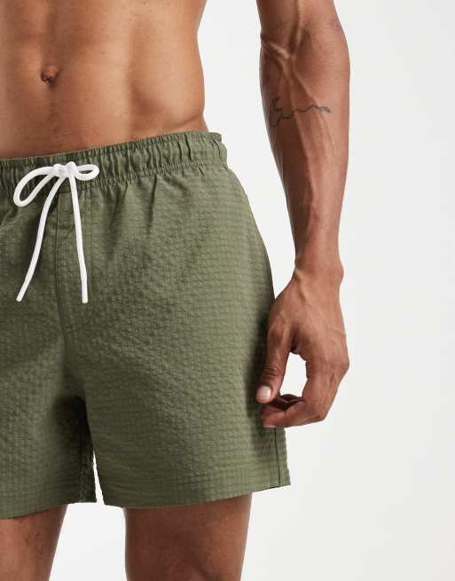 Jack & Jones – Szorty kąpielowe z kory w kolorze khaki, 5 z 5