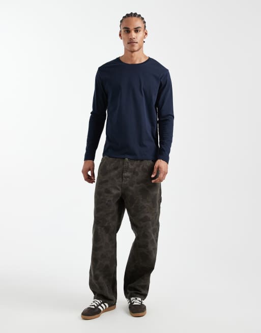 Jack & Jones - T-Shirt a maniche lunghe blu navy, 2 di 5