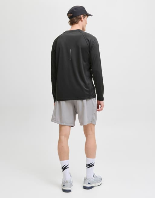 Jack & Jones - T-shirt a maniche lunghe nera, 2 di 7