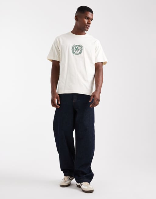 Jack & Jones – T-Shirt aus schwerem Stoff in Weiß mit Stickerei, 2 von 5