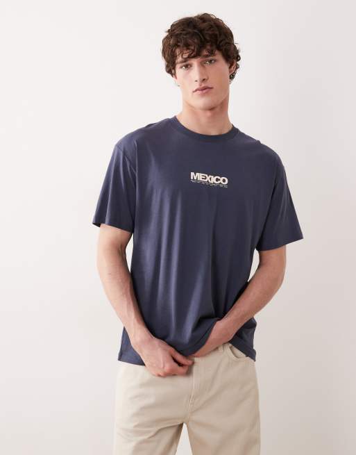 Jack & Jones - T-shirt avec imprimé carte postale de Mexico au dos - Bleu marine, 2 de 5