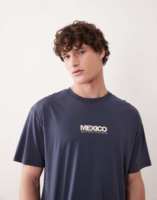 Jack & Jones - T-shirt avec imprimé carte postale de Mexico au dos - Bleu marine, 3 de 5