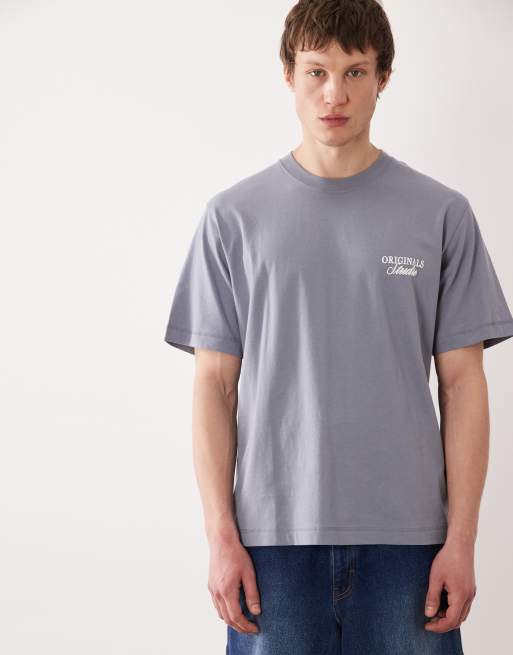 Jack & Jones - T-shirt avec imprimé Originals Studio au dos - Gris délavé, 2 de 5