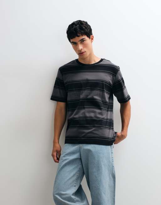 Jack & Jones - T-shirt classique à rayures - Gris, 2 de 5
