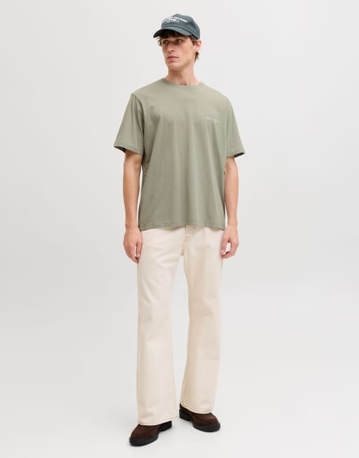 Jack & Jones - T-shirt color alga, 3 di 7
