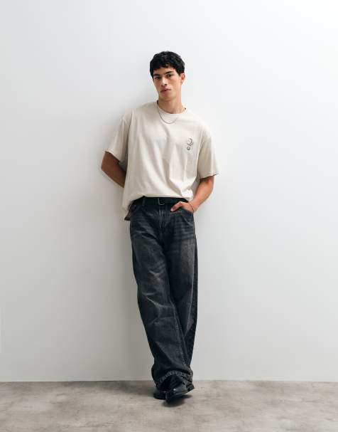 Jack & Jones - T-shirt color crema con stampa celestiale sul retro - view 1