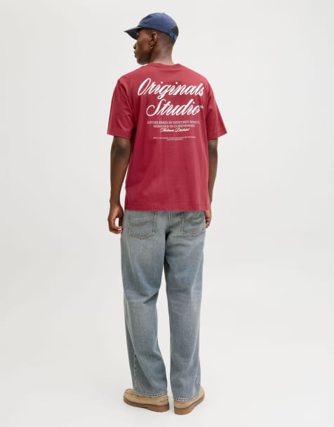 Jack & Jones - T-shirt color rosso tibetano - view 1