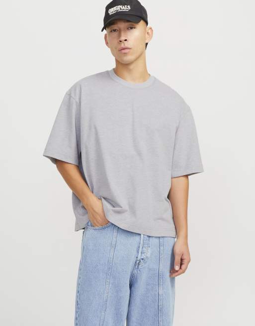 Jack & Jones - T-shirt - Gris chiné clair